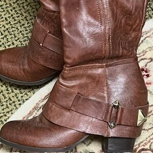 Brown Leather Women's Boots